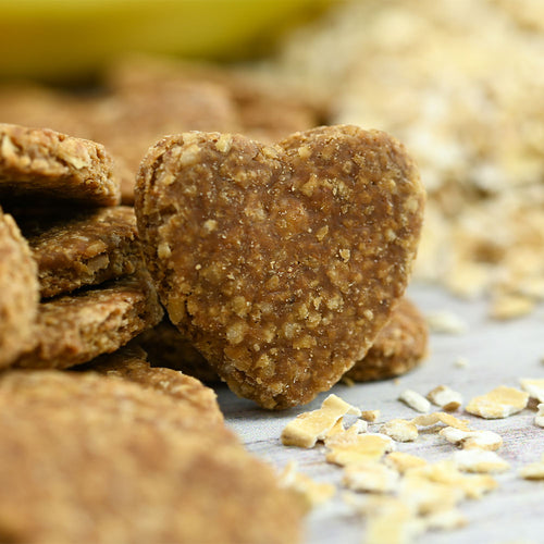 Banana and Peanut Butter Oaty Hearts image 1