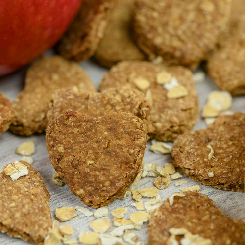 Apple and Banana Oaty Hearts image 1