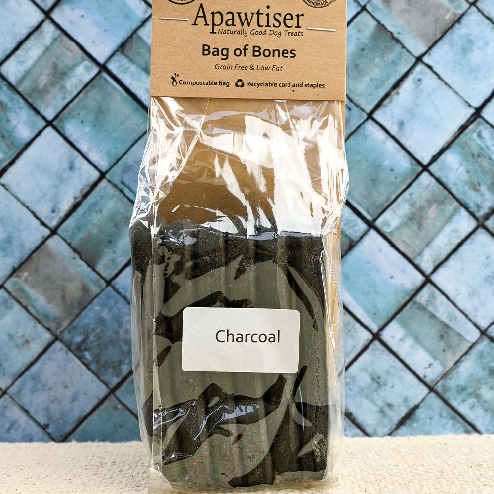 Bag of Bones (large bone shaped biscuits) - Charcoal image