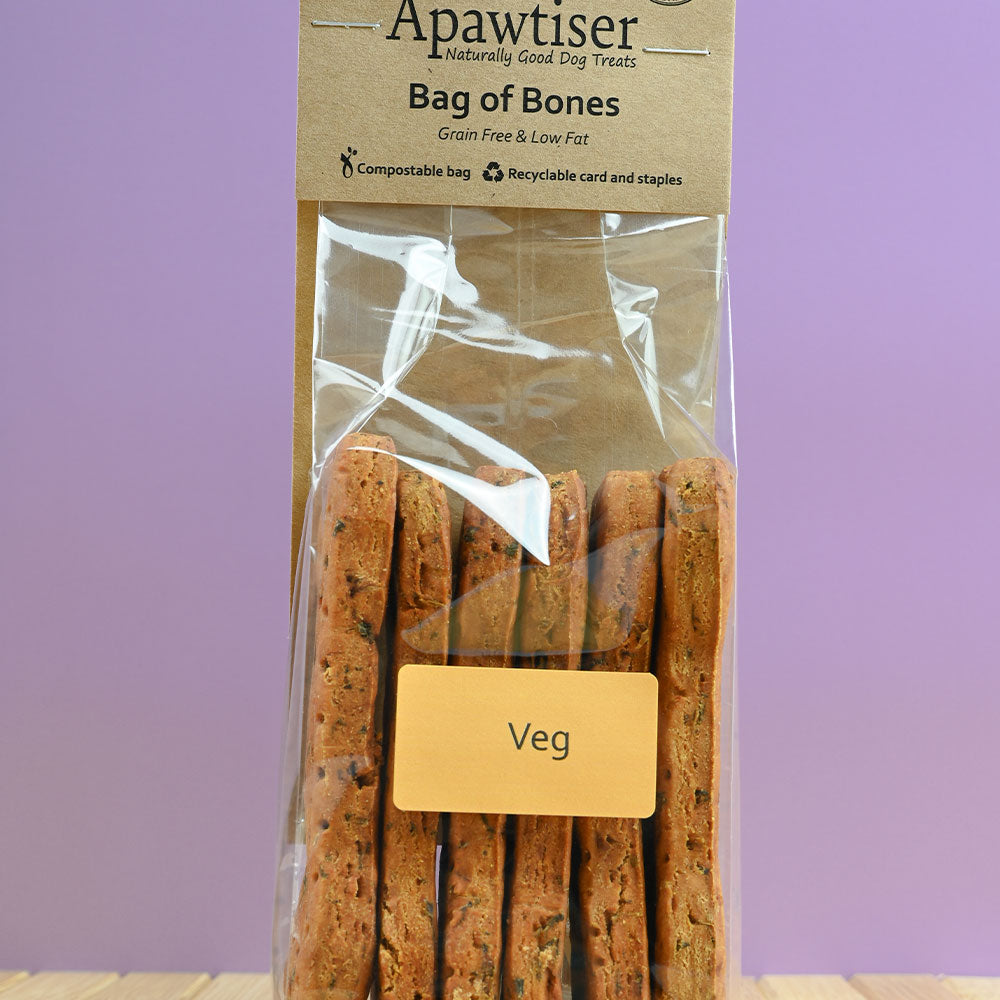 Bag of Bones (large bone shaped biscuits) - Veg image